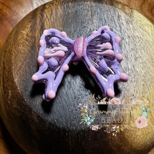 Load image into Gallery viewer, Purple 34X36Mm Hand Painted Bow Knot Bead Fancy
