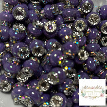 Load image into Gallery viewer, Purple Rhinestone Pearl Spacer Rhinestone Pearl Spacers

