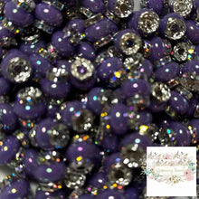 Load image into Gallery viewer, Purple Rhinestone Pearl Spacer Rhinestone Pearl Spacers
