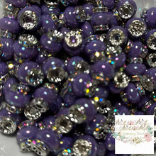 Load image into Gallery viewer, Purple Rhinestone Pearl Spacer Rhinestone Pearl Spacers

