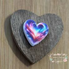Load image into Gallery viewer, Rainbow Heart - Silicone Focal Bead Silicone Focal Bead
