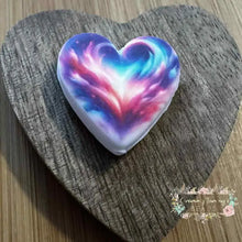 Load image into Gallery viewer, Rainbow Heart - Silicone Focal Bead Silicone Focal Bead
