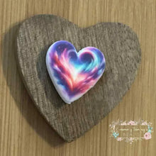 Load image into Gallery viewer, Rainbow Heart - Silicone Focal Bead Silicone Focal Bead
