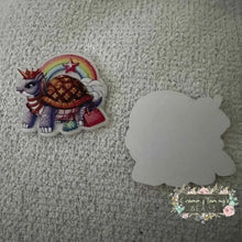 Load image into Gallery viewer, Love Turtle Acrylic Flatback Flatback
