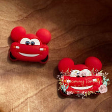 Load image into Gallery viewer, Red Car With Eyes Silicone Focal Bead Beads
