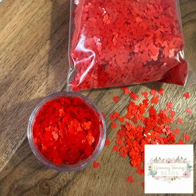 Red Metallic Mouse Head Shape Glitter - 6 Grams/20 Grams