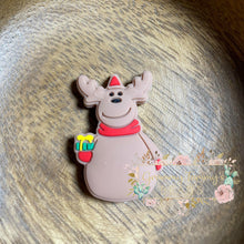 Load image into Gallery viewer, Reindeer Silicone Focal Bead Beads
