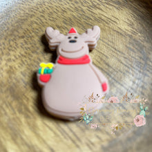 Load image into Gallery viewer, Reindeer Silicone Focal Bead Beads
