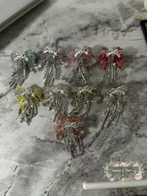 Load image into Gallery viewer, Rhinestone Bow Bead with Chains - 1 Count Rhinestone Bow with chains
