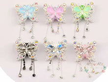 Load image into Gallery viewer, Rhinestone Butterfly with Chains Fancy Butterfly
