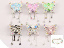 Load image into Gallery viewer, Rhinestone Butterfly with Chains Fancy Butterfly
