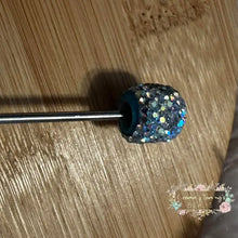 Load image into Gallery viewer, Rhinestone Heart Crystal Beadable Pens - Tiffany Color Beadable Pen
