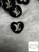 Load image into Gallery viewer, Rhinestone Heart Love Acrylic Beads - Black
