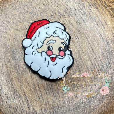 Santa Silicone Focal Bead Beads