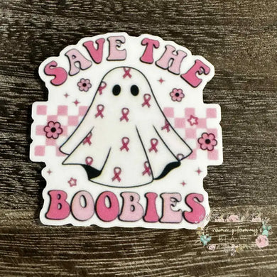 Save the Boobies Acrylic Flatback Acrylic Flatback