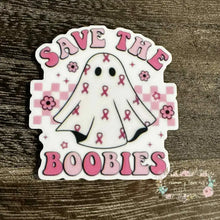 Load image into Gallery viewer, Save the Boobies Acrylic Flatback Acrylic Flatback
