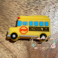 Load image into Gallery viewer, School Bus Silicone Focal Beads Silicone
