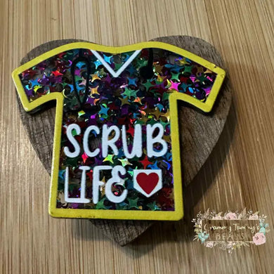 Scrub Life Glitter Flatback Glitter Flatback