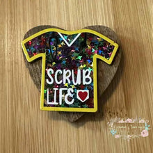 Load image into Gallery viewer, Scrub Life Glitter Flatback Glitter Flatback
