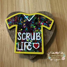 Load image into Gallery viewer, Scrub Life Glitter Flatback Glitter Flatback
