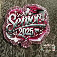 Load image into Gallery viewer, Senior 2025 Pink Glittery Flatback Glitter Flatback
