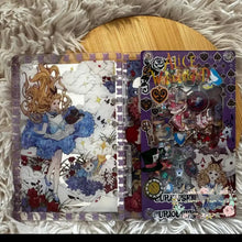 Load image into Gallery viewer, Shaker Notebook - Alice - SIZE A7 ONLY Acrylic Pen/Pencil/Brush Holder
