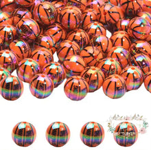 Load image into Gallery viewer, Shiny Basketball Beads - 5 Count Basketball Beads
