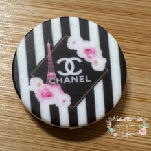 Load image into Gallery viewer, SILICONE FOCAL BEAD - Cici Paris Round Silicone Focal Bead
