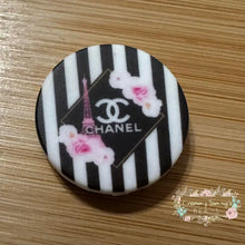 Load image into Gallery viewer, SILICONE FOCAL BEAD - Cici Paris Round Silicone Focal Bead
