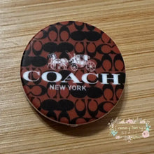 Load image into Gallery viewer, SILICONE FOCAL BEAD - Co*ch Brown Round Silicone Focal Bead
