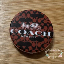 Load image into Gallery viewer, SILICONE FOCAL BEAD - Co*ch Brown Round Silicone Focal Bead
