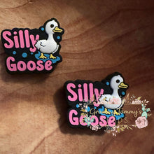 Load image into Gallery viewer, Silly Goose Silicone Focal Bead
