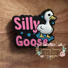 Load image into Gallery viewer, Silly Goose Silicone Focal Bead
