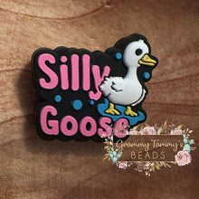 Load image into Gallery viewer, Silly Goose Silicone Focal Bead
