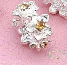 Load image into Gallery viewer, Silver Rhinestone Beads Flower Spacers Bead Assorted colors available 14mm Rhinestone Spacer Beads
