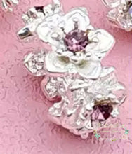Load image into Gallery viewer, Silver Rhinestone Beads Flower Spacers Bead Assorted colors available 14mm Rhinestone Spacer Beads
