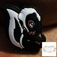 Load image into Gallery viewer, Skunk Silicone Focal Bead Beads
