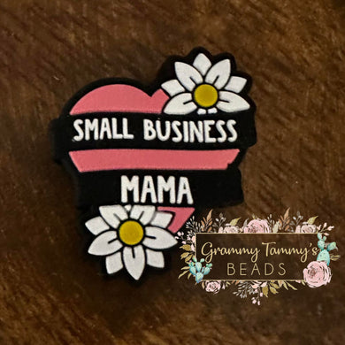 Small Business Mom Silicone Focal Bead