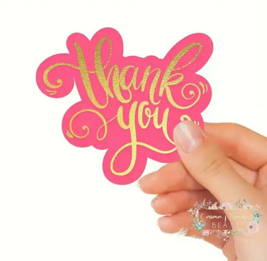 Small Business Pink Double-Sided Thank You Cards - 25 Count Thank you Card