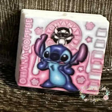 Load image into Gallery viewer, SMan Coffee Silicone Focal Bead Silicone Square Bead
