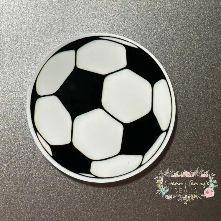 Soccer Ball Acrylic Flatback Flatback