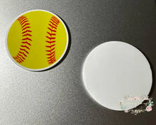 Load image into Gallery viewer, Softball Acrylic Flatback Flatback
