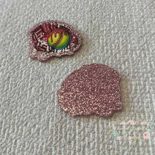 Load image into Gallery viewer, Glove and Softball - Pink Glitter Flatback Glitter Flatback
