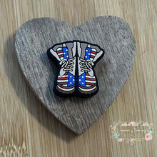 Load image into Gallery viewer, Soldier Boots Silicone Focal Bead Silicone Focal Bead
