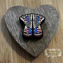 Load image into Gallery viewer, Soldier Boots Silicone Focal Bead Silicone Focal Bead

