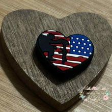 Load image into Gallery viewer, Soldier Flag Silicone Focal Bead Silicone Focal Bead
