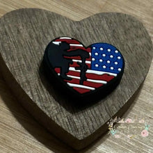 Load image into Gallery viewer, Soldier Flag Silicone Focal Bead Silicone Focal Bead
