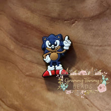 Load image into Gallery viewer, Sonic Full Body Silicone Focal Bead Beads
