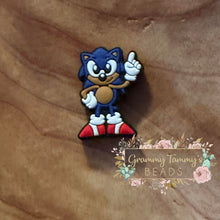 Load image into Gallery viewer, Sonic Full Body Silicone Focal Bead Beads
