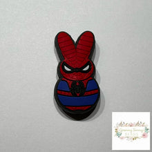 Load image into Gallery viewer, Spidey Marshmallow Silicone Focal Bead
